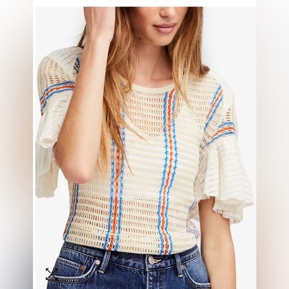 Free People Tops - FREE PEOPLE Babes Only Open Knit Top Juniors XS